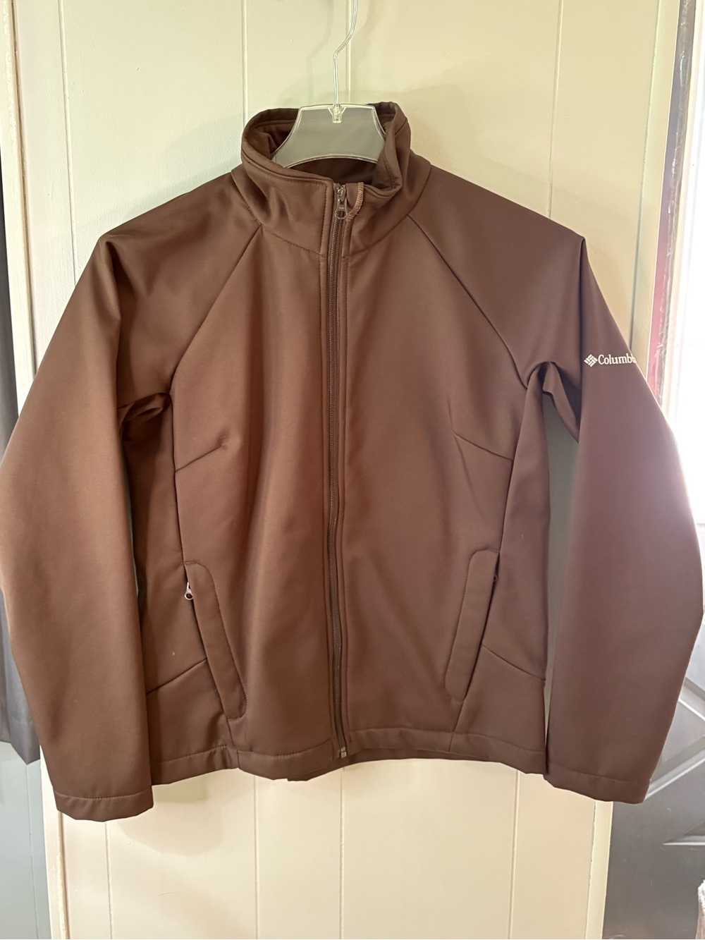 COLUMBIA Women’s Brown Fleece Lined Zip Up Jacket Medium